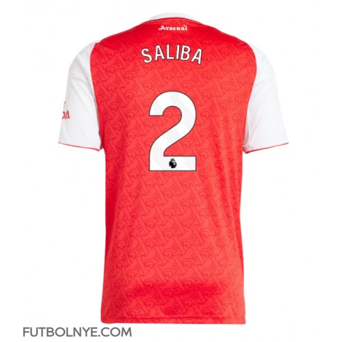 Camiseta Arsenal William Saliba #2 Primera Equipación 2025-26 manga corta